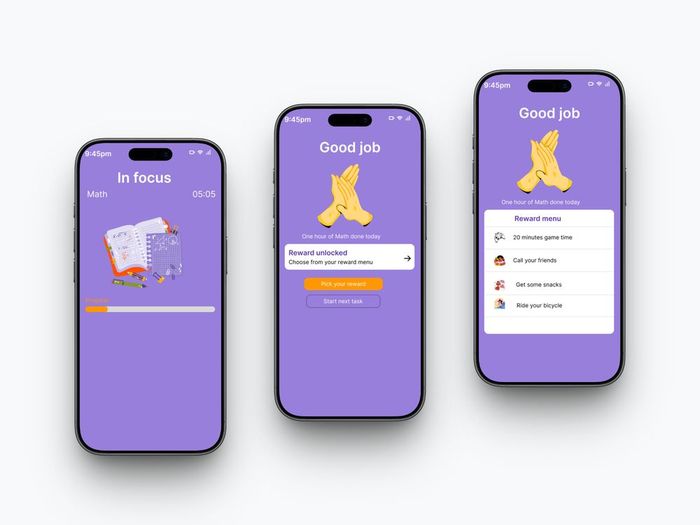Focus and reward app concept